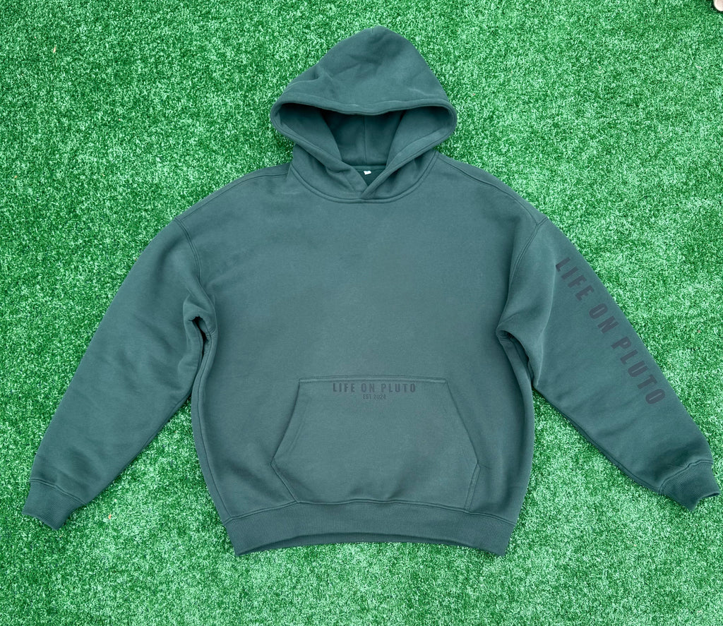 'Out Of Reach' Eden Green Heavyweight Oversized Pullover Hoodie
