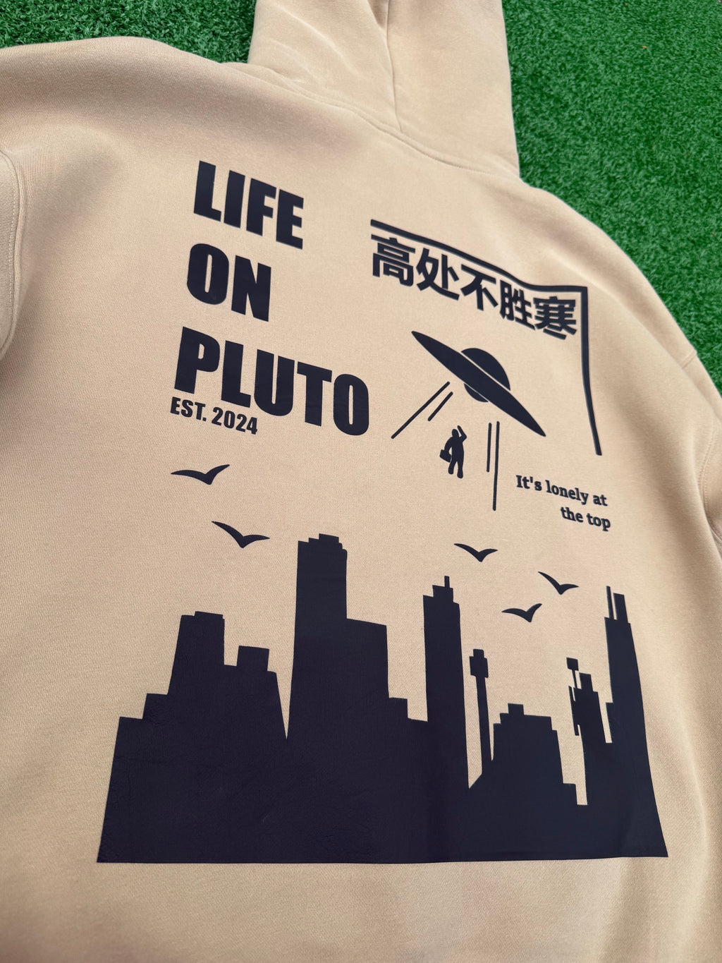 'It's Lonely At The Top' Heavyweight Oversized Pullover Hoodie